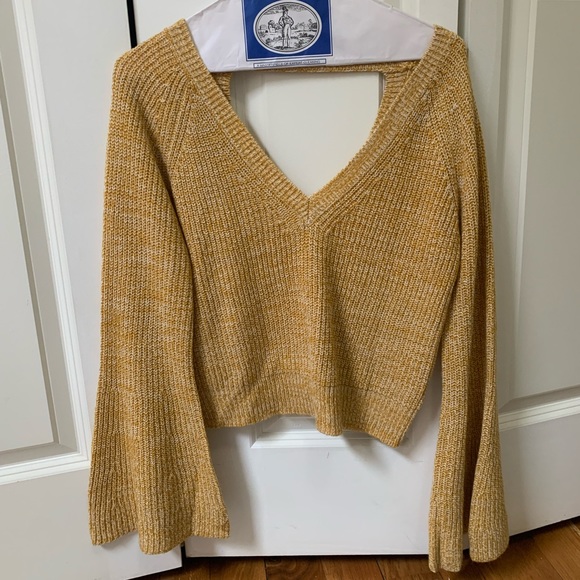 Yellow knit sweater BB Dakota - Picture 1 of 8